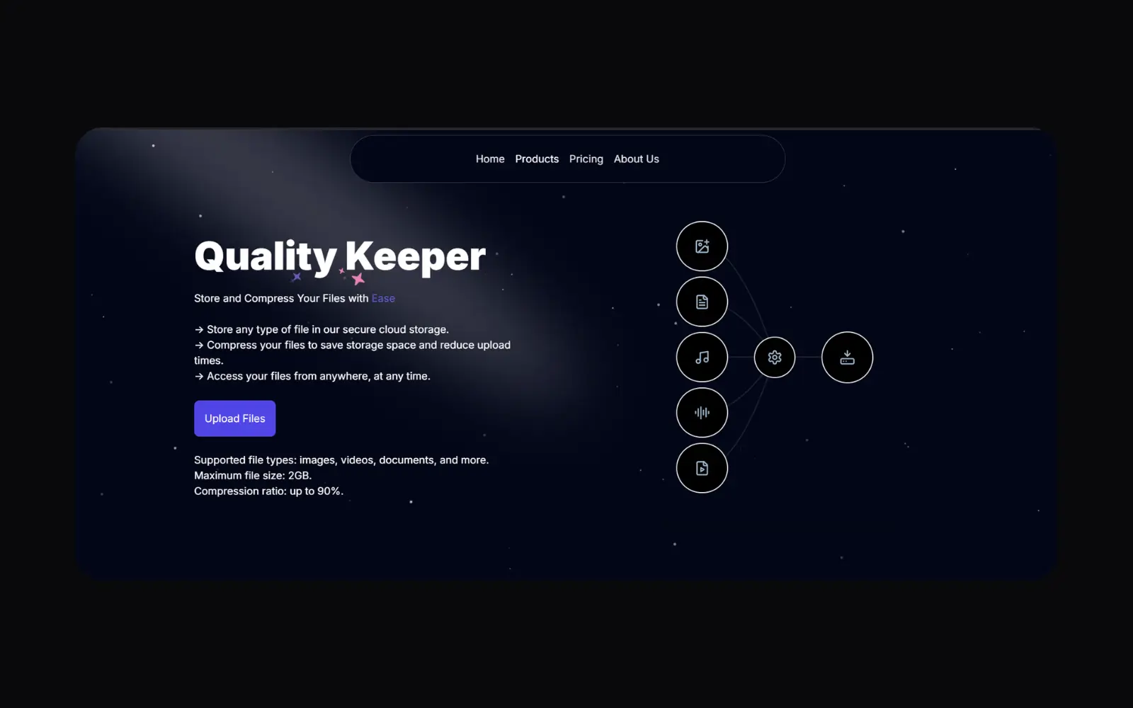 Quality Keeper - Data Storage Web Application