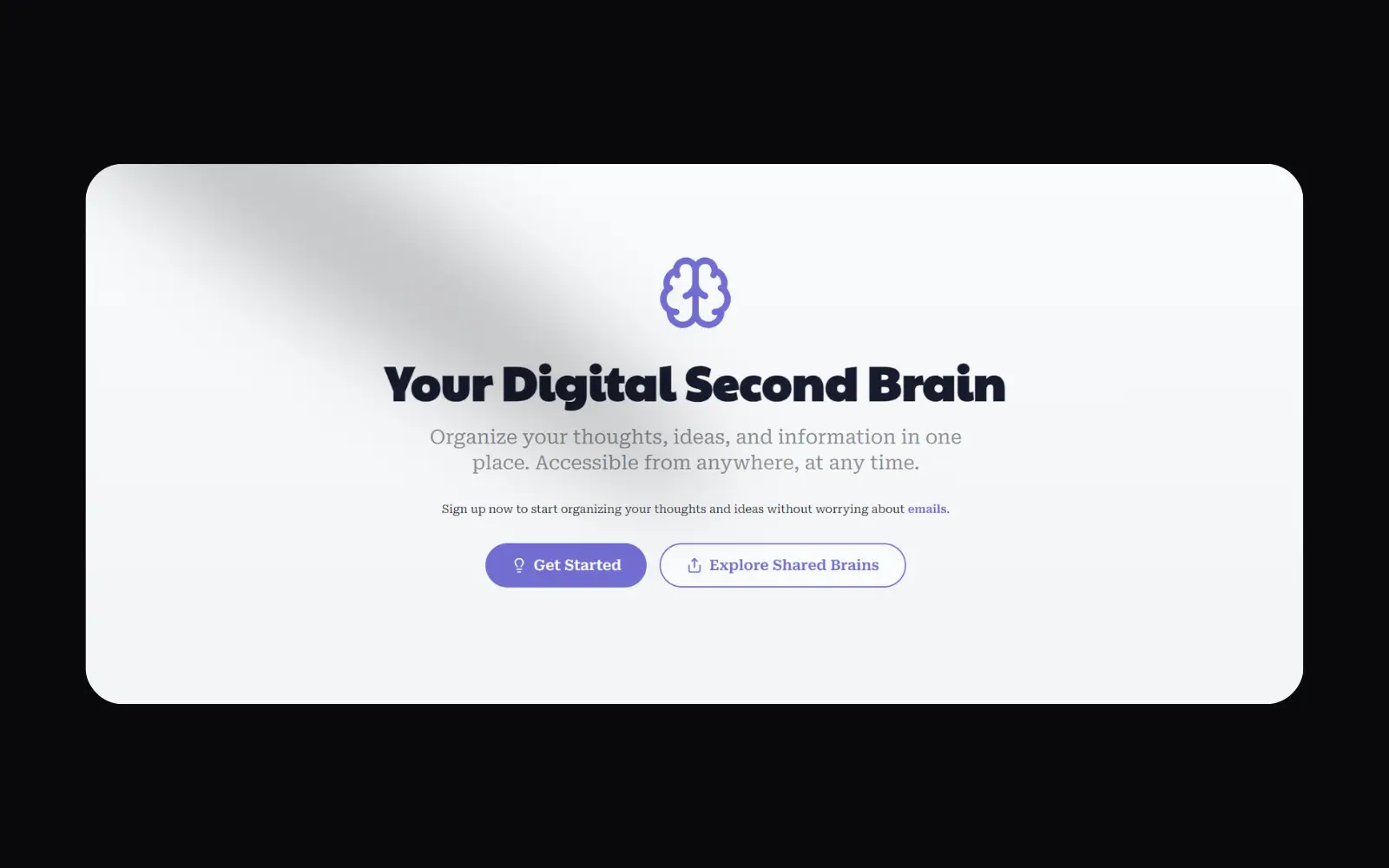 Second Brain - A Note Taking Web Application