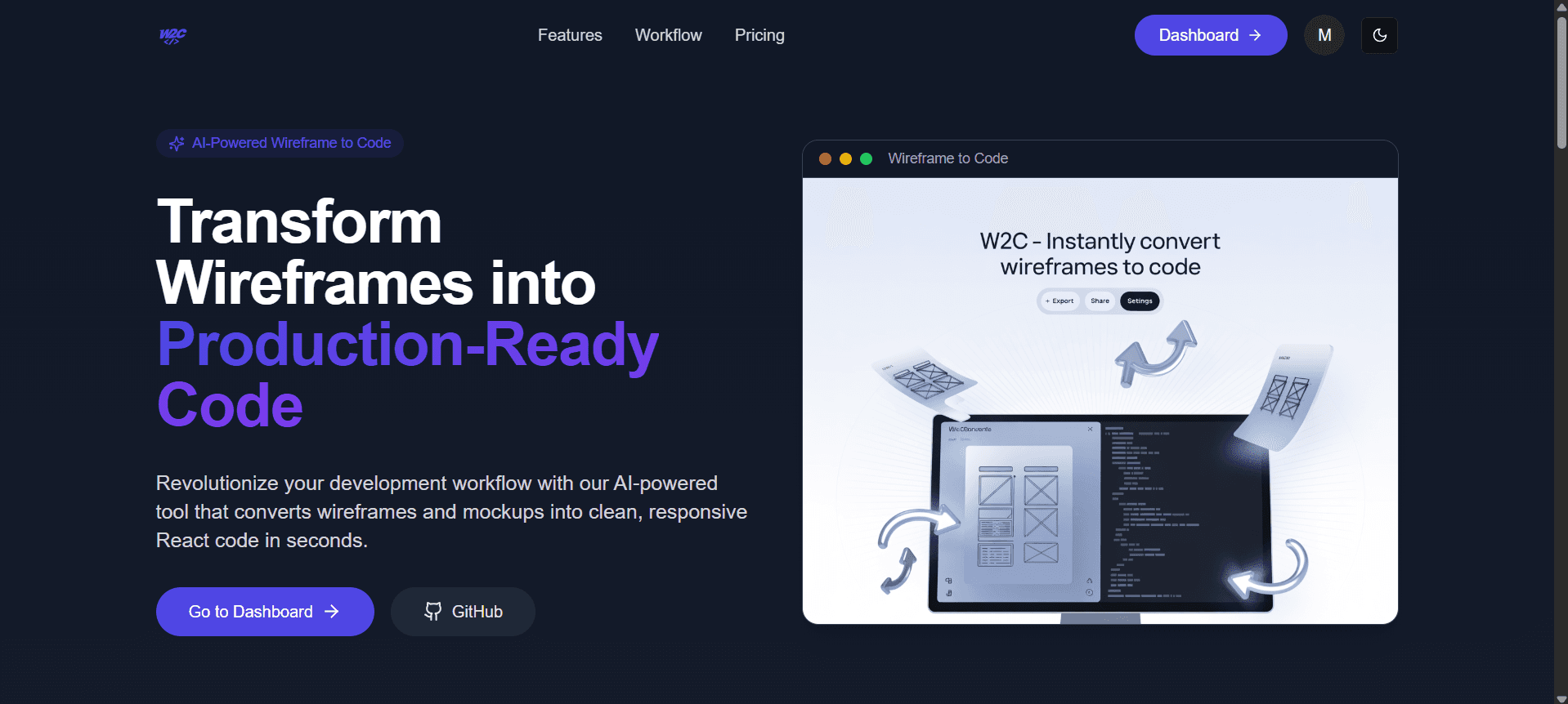 W2C – Wireframe to Code