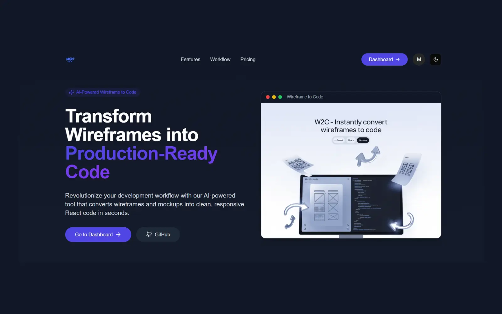 W2C – Wireframe to Code